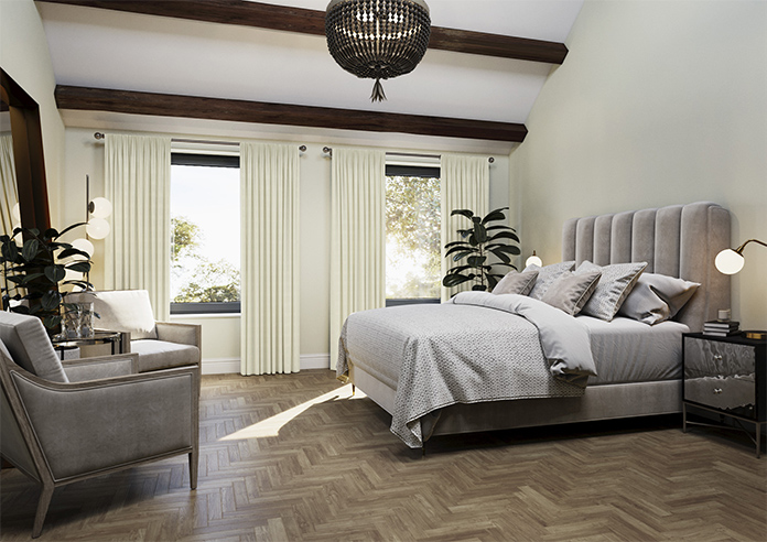 Shima Faux Silk, Oyster - Made to Measure Curtains - Image 7